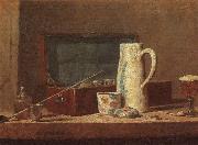 Jean Baptiste Simeon Chardin Pipes and Drinking Pitcher Sweden oil painting reproduction